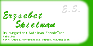 erzsebet spielman business card